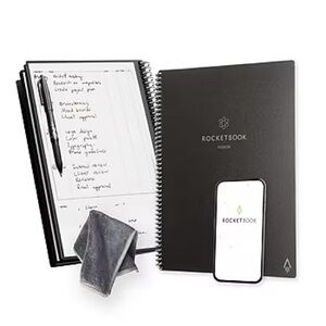 New Rocketbook Fusion Black Reusable Smart Notebook